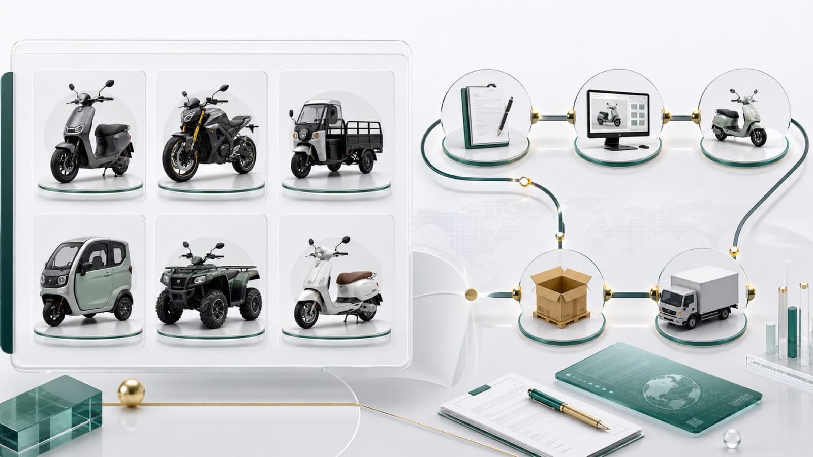 JYS product portfolio and order workflow visual